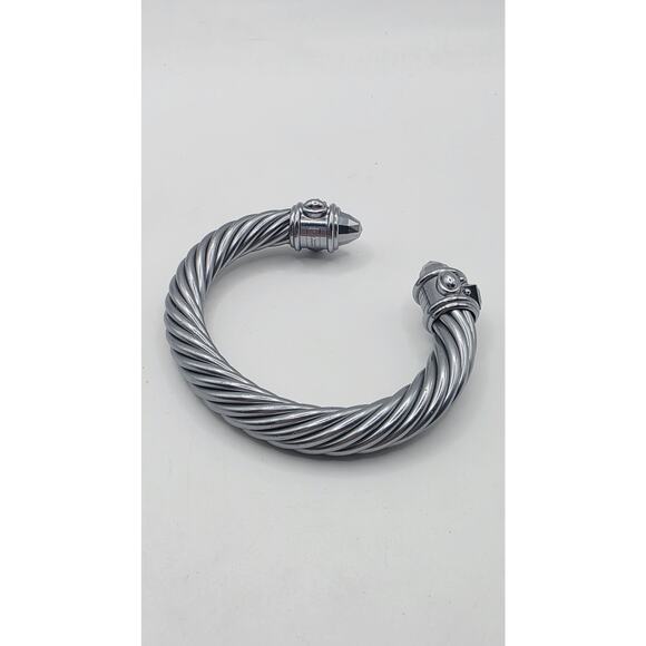 David Yurman Silver Aluminum Renaissance Cuff Bracelet - Picture 5 of 16